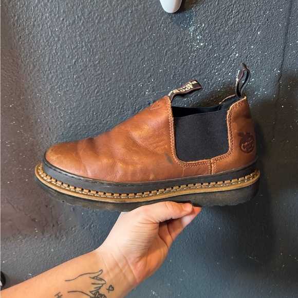 Men’s Georgia Boot Brown Leather Chelsea Boots main image 4